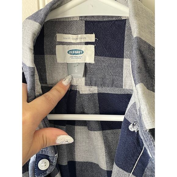 Men's Old Navy Plaid button down size large - Picture 2 of 4